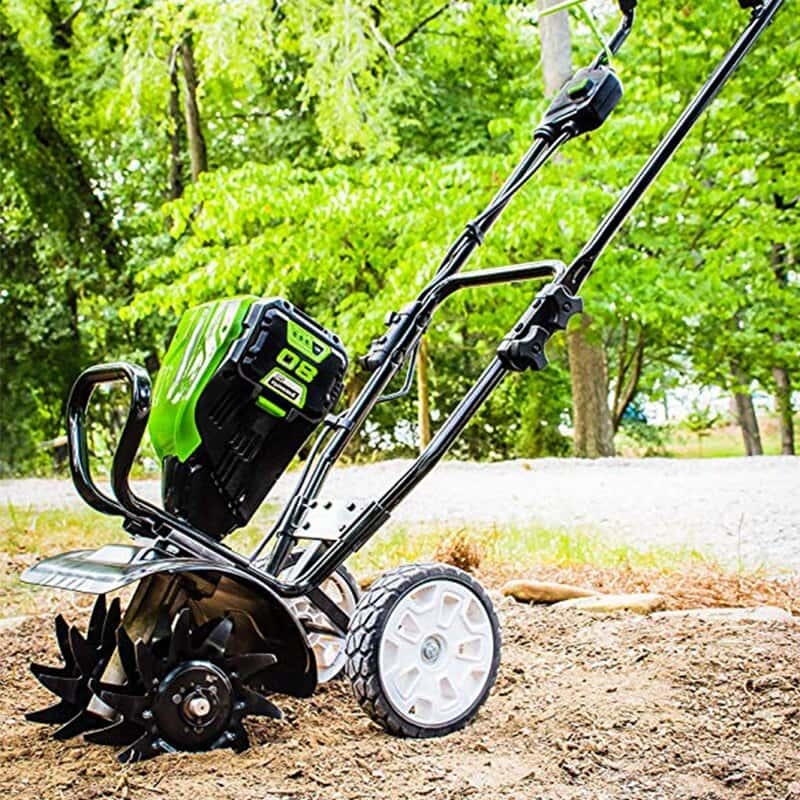 GREENWORKS 82V 10 Hand Push Power Tiller Cultivator Rotary Cropper Small Farm Machinery Walking Cultivator Battery