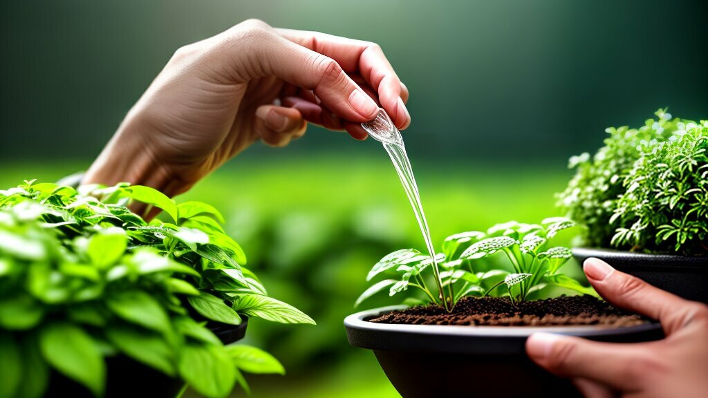watering herbs properly