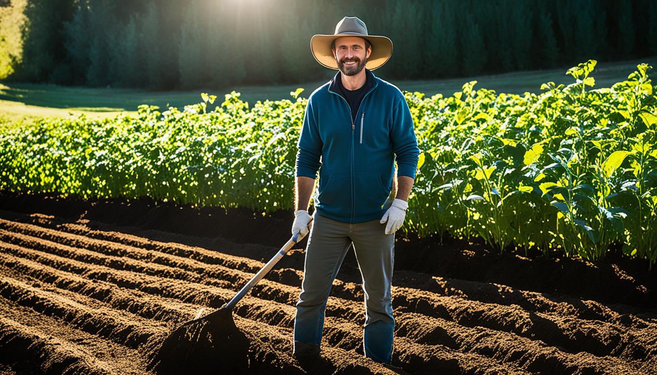 How to make garden rows with a hoe