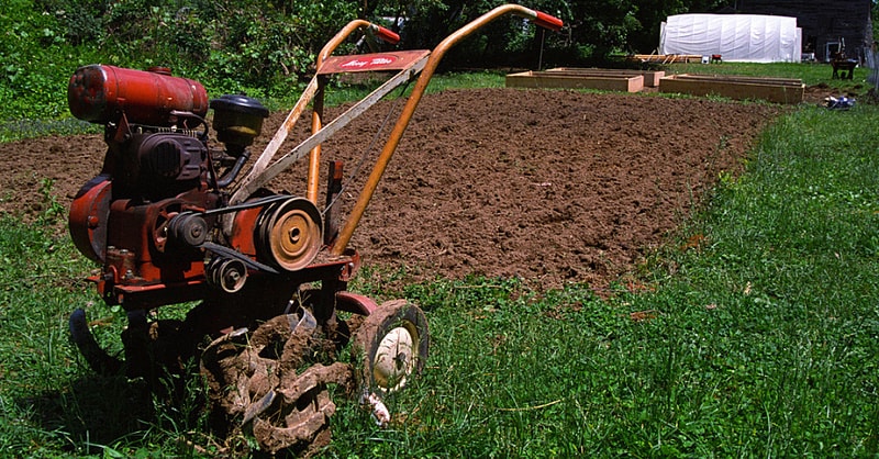 Rototiller for planting sod